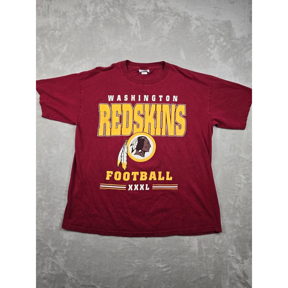 Vintage Washington Redskins T-Shirt Mens 2XL Burgundy 1999 Football Nutmeg Mills
